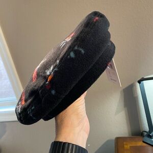 NEW Brixton Black Rose Floral Fiddler Beret